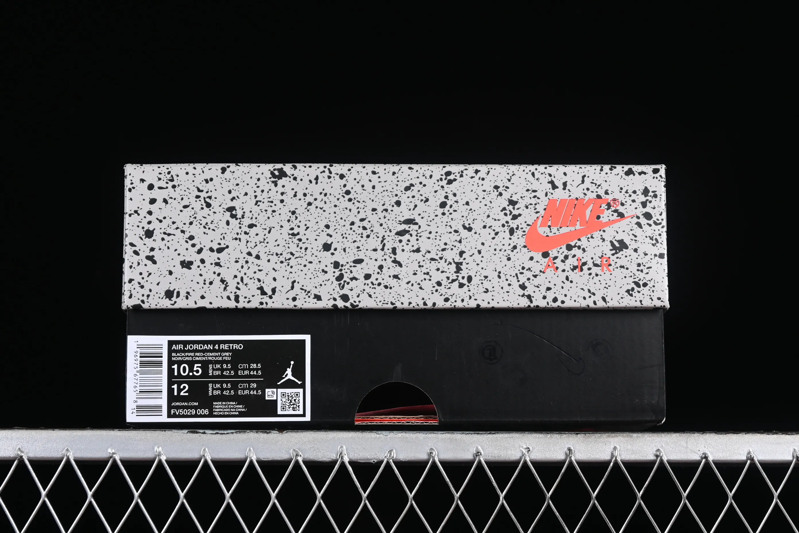 All categories Air Jordan Jordan series basketball shoes Air Jordan 4 GX foreign trade version Air Jordan 4 Retro "Bred Reimagined" AJ4 Joe 4 black red FV5029-006